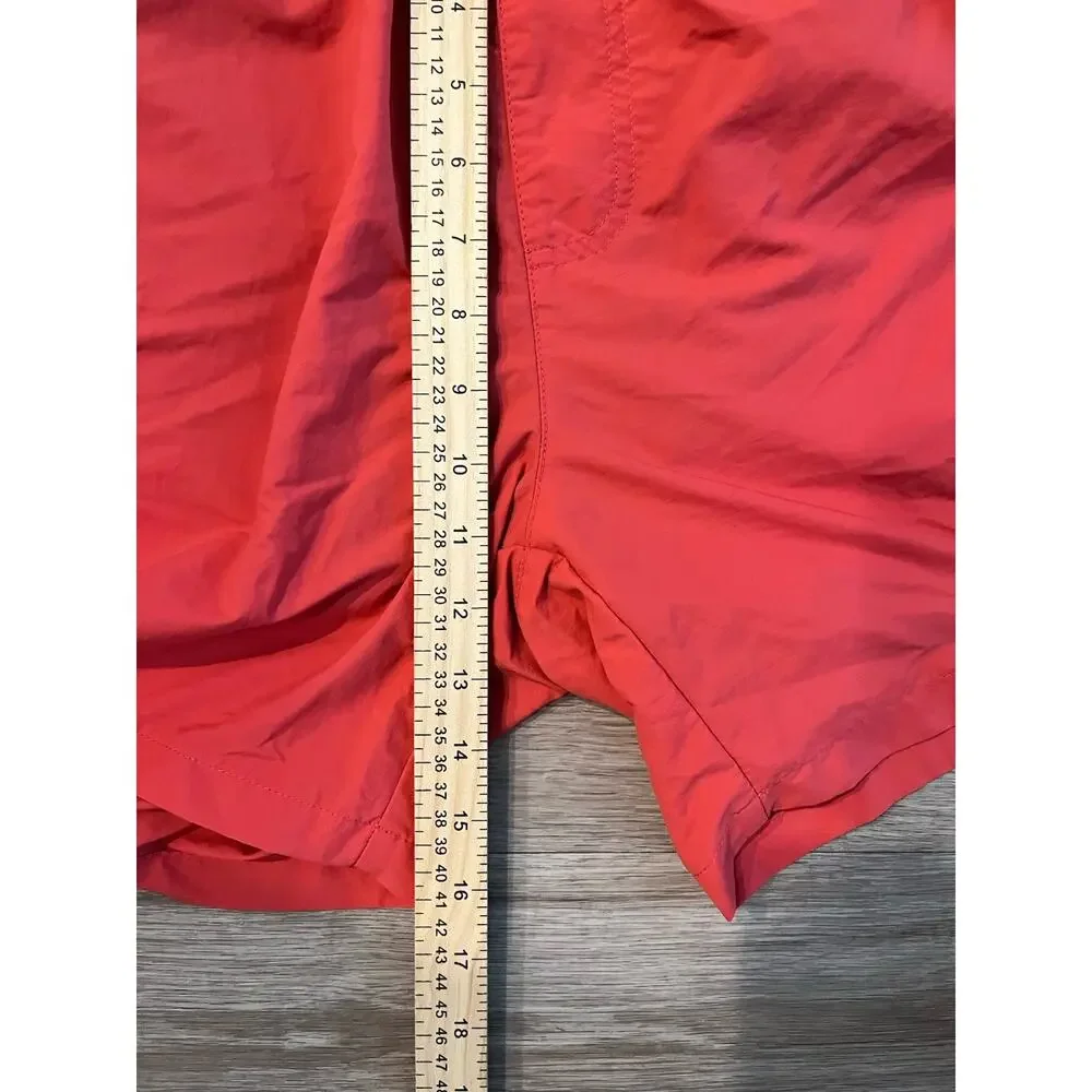 Columbia Men's Red Dri Fit shorts Size M Elastic Waist Mesh Lined 0015 - Picture 5 of 9